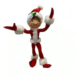 Annalee Christmas Elf in Santa Suit Shelf Sitter 2012